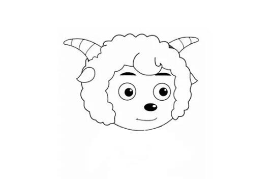 喜羊羊简笔画教程图片