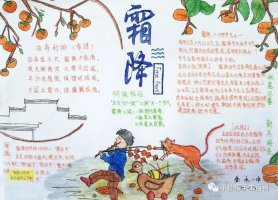 24节气霜降手抄报图片（20p）