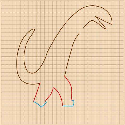 宫西达也的恐龙简笔画教程图片