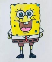 动画片海绵宝宝简笔画教程图片