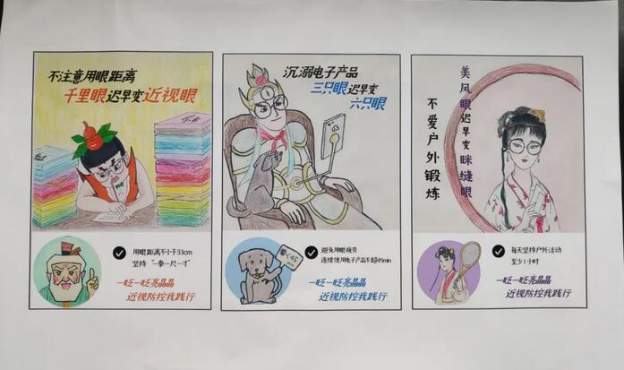 爱眼护眼绘画作品欣赏