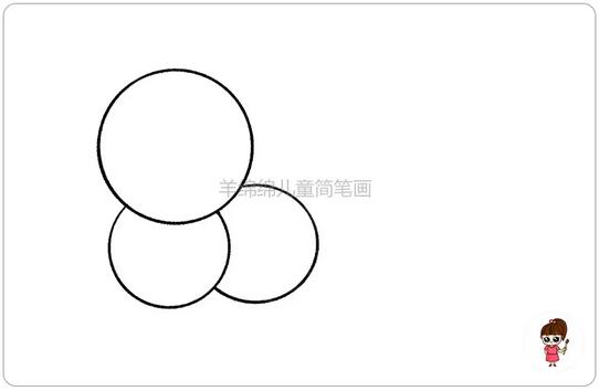 用硬币画毛毛虫简笔画教程图片