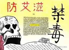 禁毒防艾手抄报图片（20p）