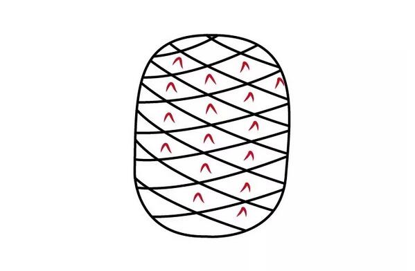 水果凤梨简笔画教程图片