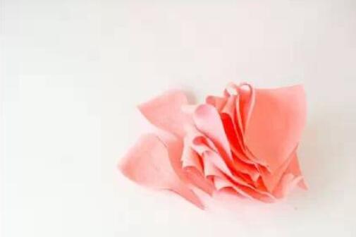 4步简易折纸花玫瑰花