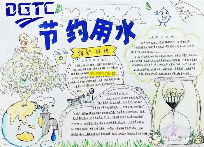 节约用水手抄报文字图片简单又漂亮