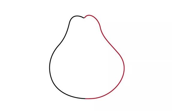 水果梨子简笔画教程图片