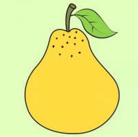 水果梨子简笔画教程图片