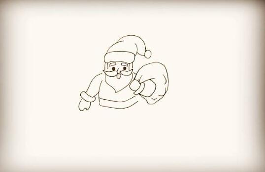 圣诞节圣诞老人简笔画怎么画