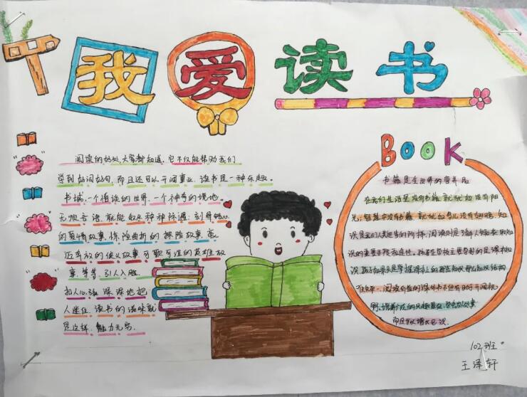 好书伴我成长读书手抄报图片简单又漂亮