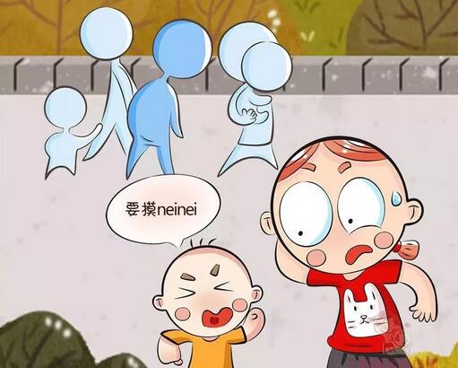 宝宝爱摸妈妈乳房，该怎么办？