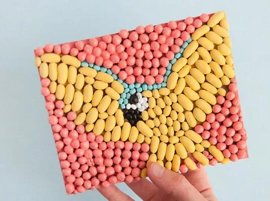 一学就会的种子粘贴画