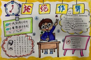 拒绝作弊，诚信考试手抄报图片(20p)