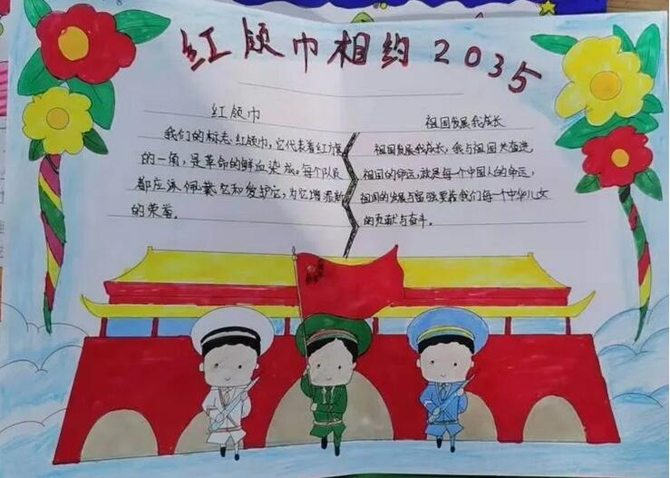 红领巾相约2035手抄报图片（48p）
