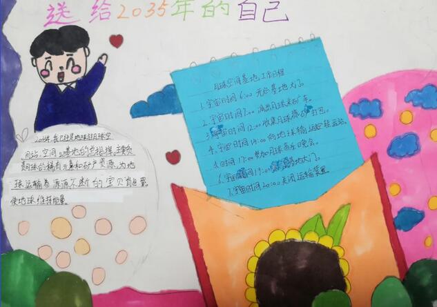 未来我的2035年儿童画图片作品