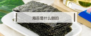 海苔是什么做的