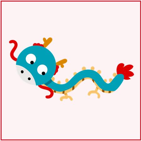 十二生肖动物简笔画图片 龙