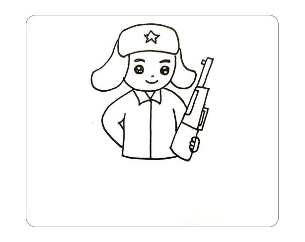 教你怎么画雷锋简笔画简单又漂亮