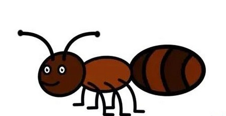 蚂蚁简笔画怎么画简单图片