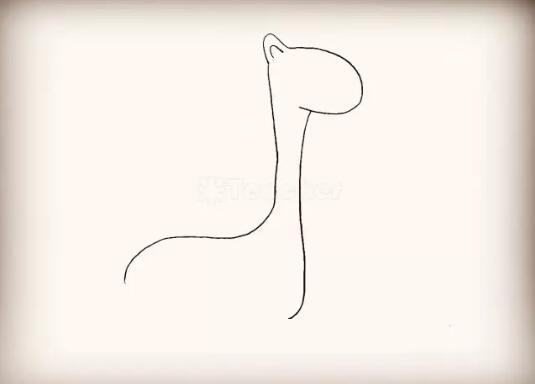 长颈鹿简笔画怎么画步骤图片
