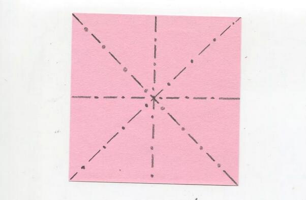 百合花折纸折法步骤图解