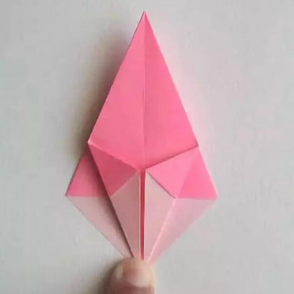 百合花折纸折法步骤图解