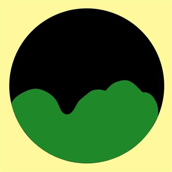 少儿创意水粉画作品《下雨天的小青蛙》