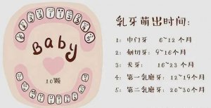 宝宝几个月长牙以及长牙顺序