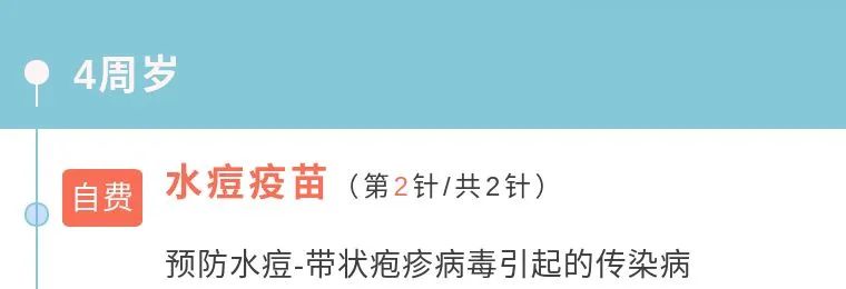 0-6岁婴儿疫苗接种时间表