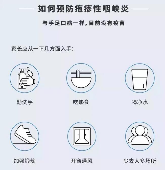 如何防治疱疹性咽峡炎