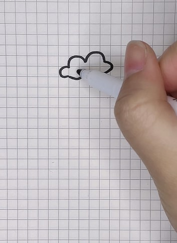 风中摇曳的风铃草简笔画