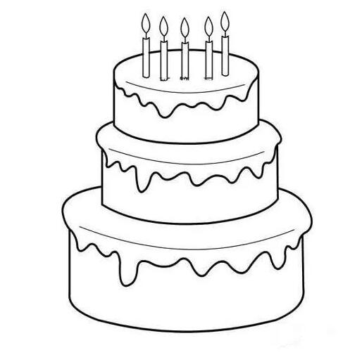 超多生日蛋糕简笔画集合