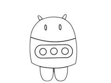 机器人简笔画简单画法