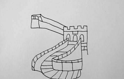长城简笔画怎么画步骤图片