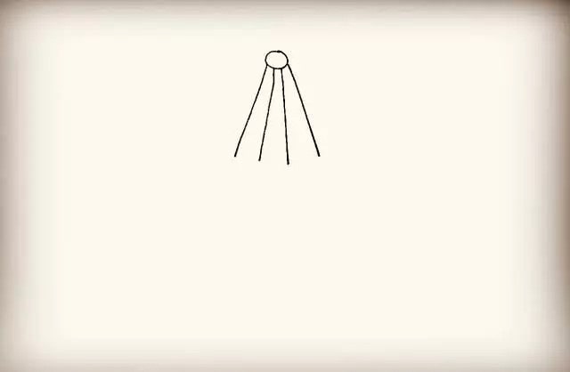 吊篮简笔画步骤图片