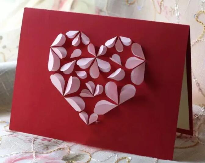 毕业季爱心系列贺卡制作