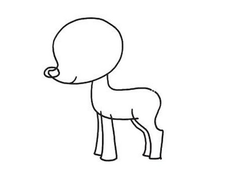 梅花鹿简笔画怎么画好看图片