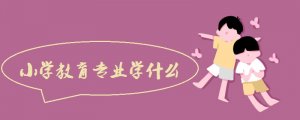 小学教育专业学什么