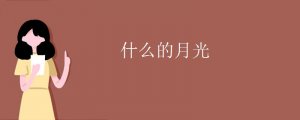 什么的月光填合适词语