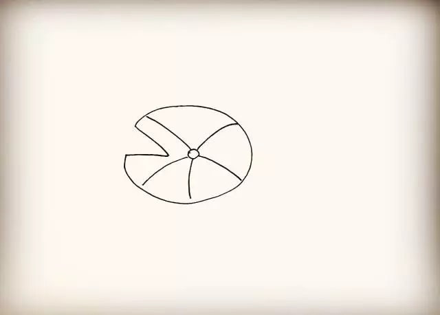 莲花简笔画步骤图片