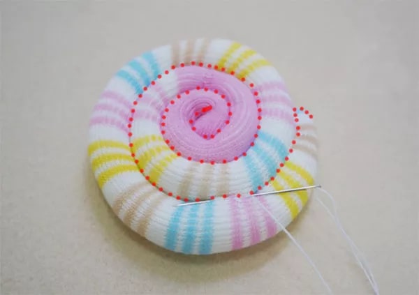彩色条纹棒棒糖手工制作