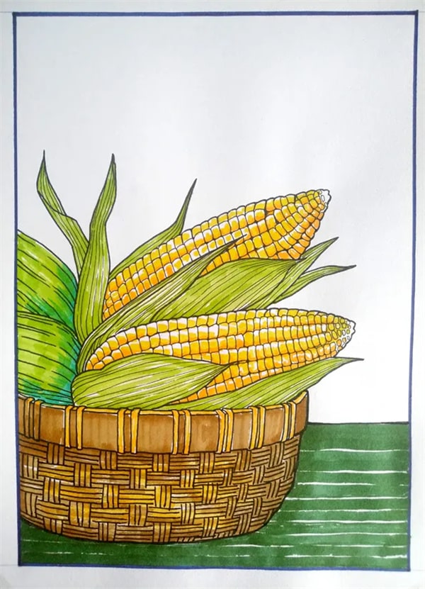 少儿美术课程《玉米》