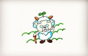 慢羊羊简笔画步骤图片