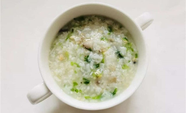 9个月婴儿食谱 生菜干贝花蛤粥的做法