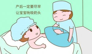宝宝尽早吮吸乳房有利于开奶