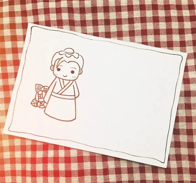 可爱呆萌的牛郎织女简笔画教程超简单