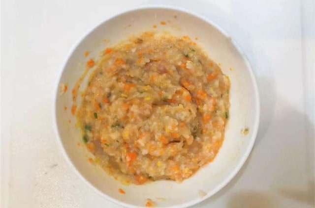 鲜虾猪肉米饭饼的做法 10个月宝宝辅食食谱