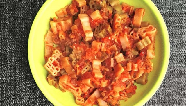 番茄牛肉卡通意面的做法 一岁宝宝食谱