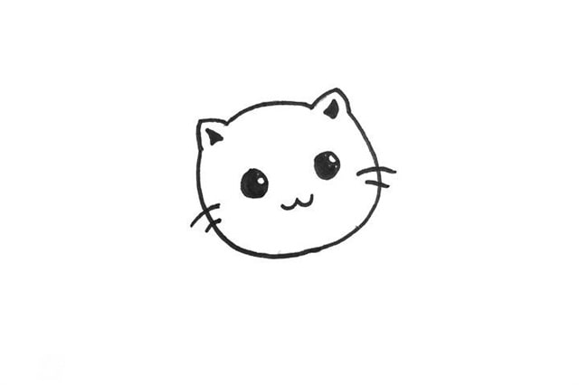 小猫咪简笔画怎么画简单可爱