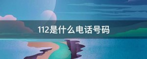 112是什么电话号码
